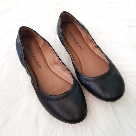 Lucky Brand Shoes - Lucky Brand Emmie Flats Matte Black Scrunchie